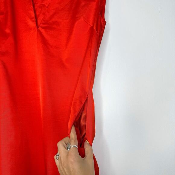 By Malene Birger Mavise Maxi Wool Blend Dress Orange Size 38 / Medium - Picture 10 of 15